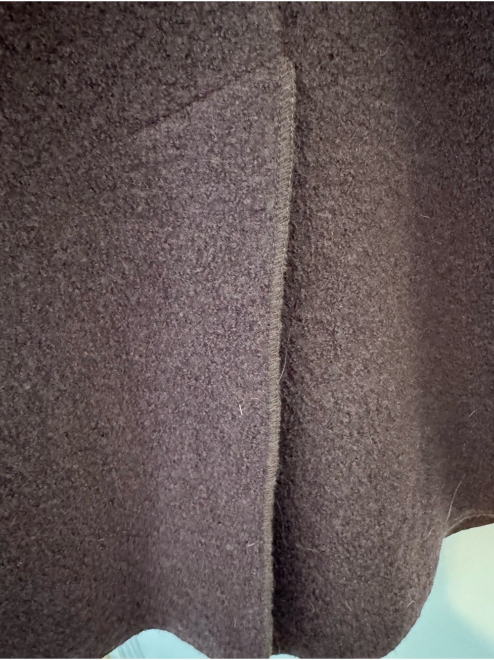 Vintage April Cornell boiled wool, chestnut top coat - Picture 5 of 7
